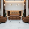 Smooth Leather Grain Rich Chestnut Upholstered Sofa | Architectural Fabrics