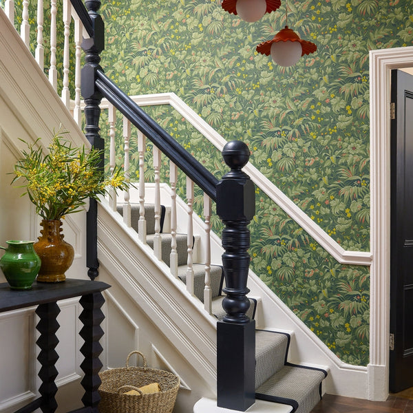 V&a Palmette - Forest Green Wallcovering | 1838 Wallcoverings