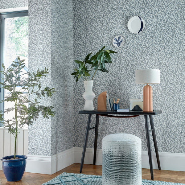 V&a Ornamental Grasses - Pewter Wallcovering | 1838 Wallcoverings