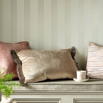 V&a Silk Stripe - Metallic Wallcovering | 1838 Wallcoverings