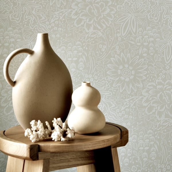 V&a Peony Garden - Ivory Wallcovering | 1838 Wallcoverings