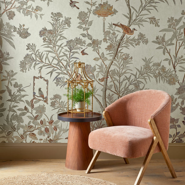 V&a Moor Park - Oyster Wall Wallcovering | 1838 Wallcoverings