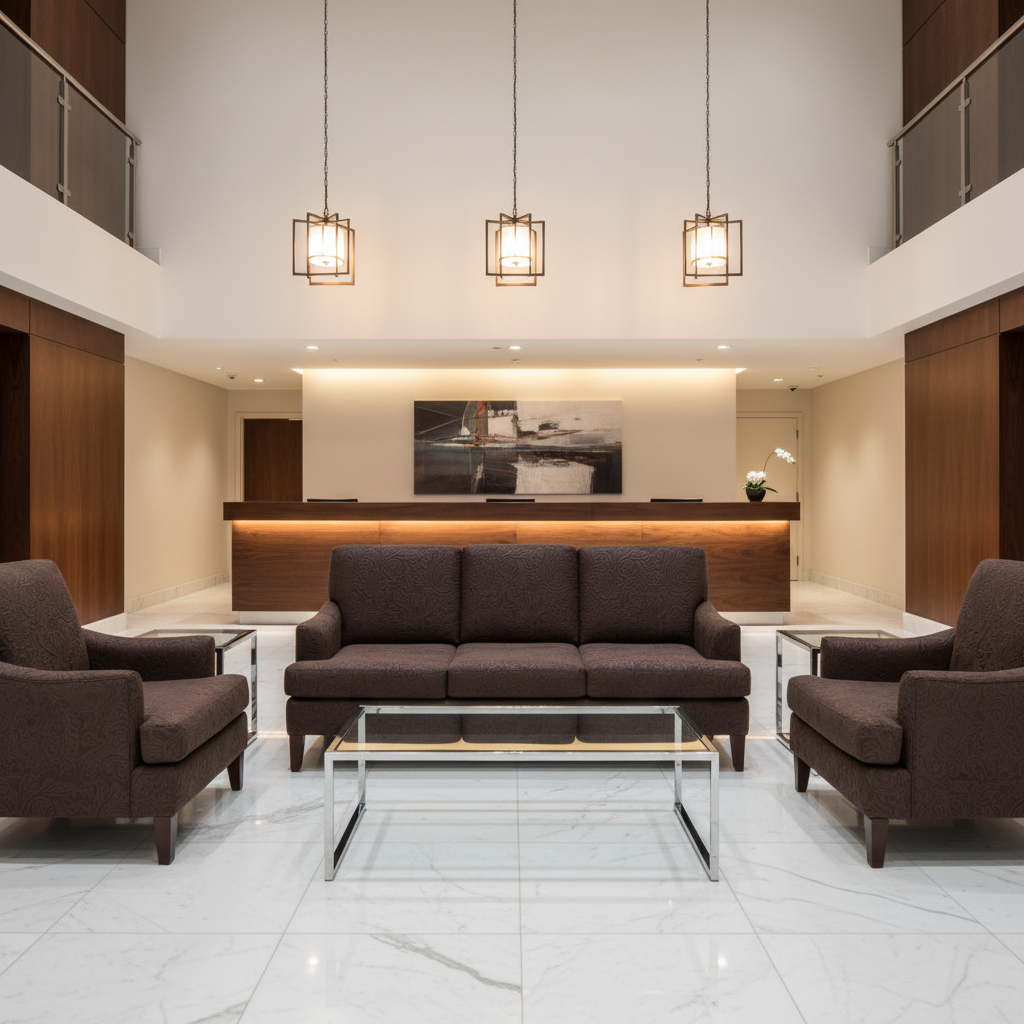 West Indian Lily - Dull Rich Brown Upholstered Sofa | Architectural Fabrics