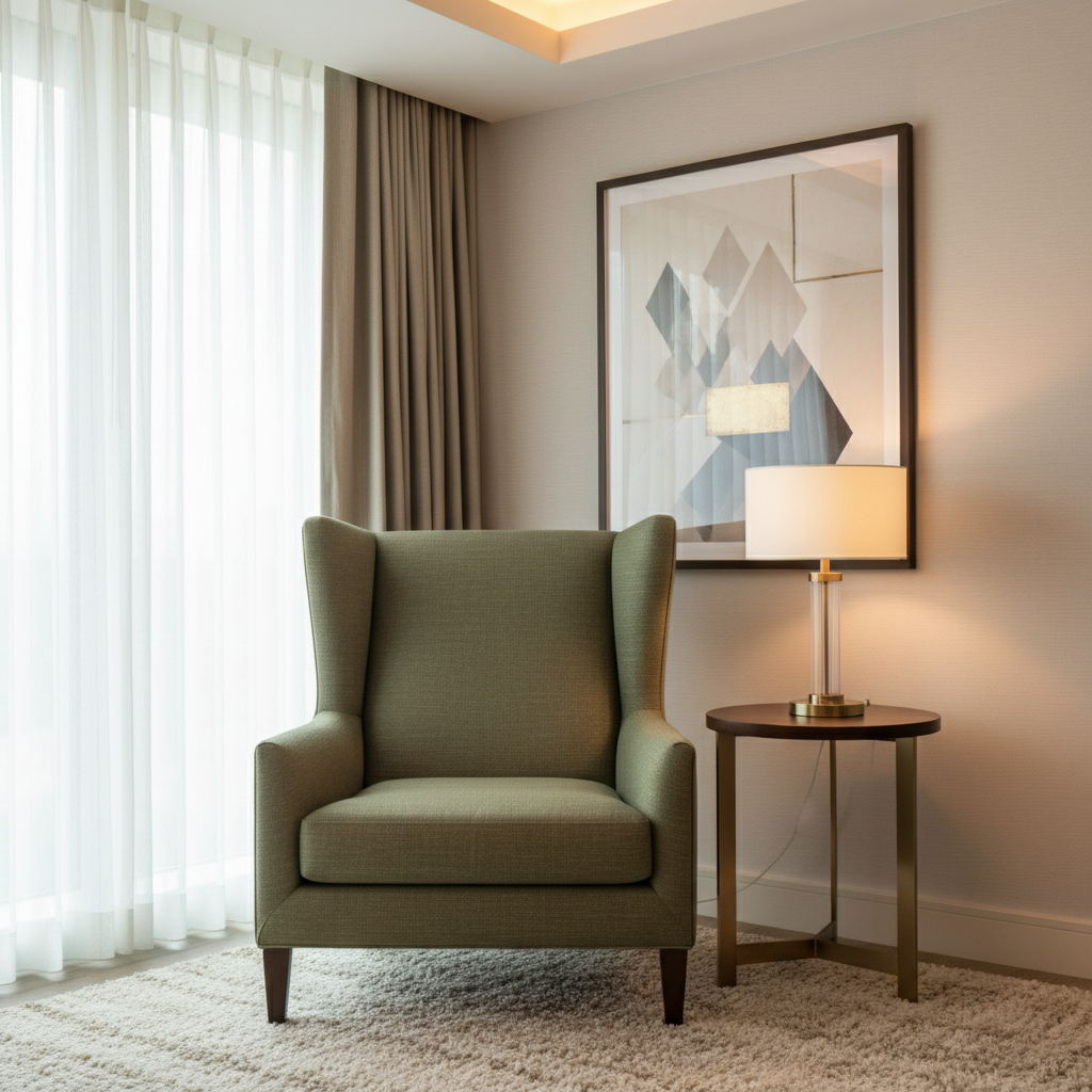Linen Island - Shamrock Upholstered Chair | Architectural Fabrics