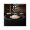 Soper Hole - Black Upholstered Banquette | Architectural Fabrics