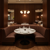 Maya Riviera - Merlot Upholstered Banquette | Architectural Fabrics