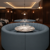 Aragon - Deepwater Performance Vinyl Upholstered Banquette | Architectural Fabrics