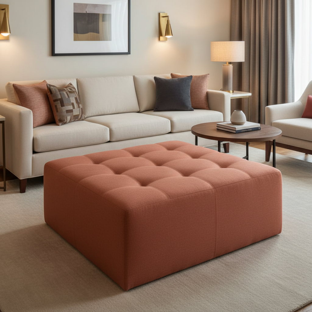 Peter Island - Tapas Upholstered Ottoman | Architectural Fabrics