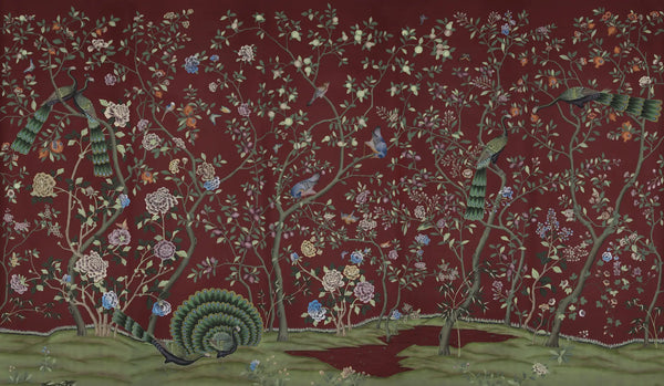 St Laurent — Dragon's Blood slub silk