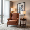Smooth Pebble Grain Rustic Sienna Upholstered Chair | Architectural Fabrics