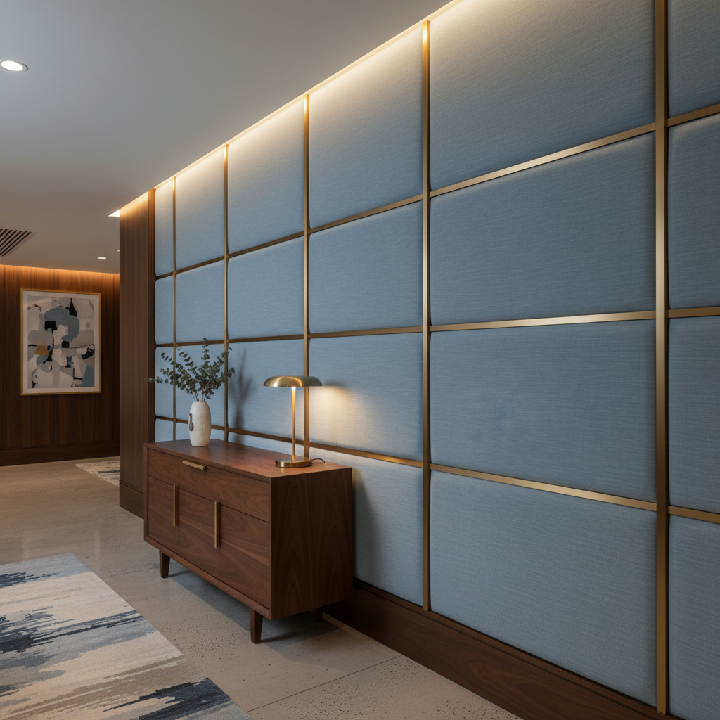 Soper Hole - Sky Upholstered Wall Panel | Architectural Fabrics