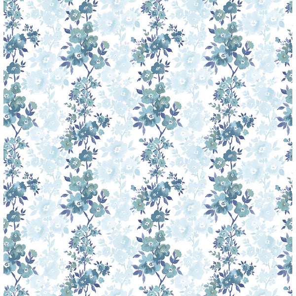 Charlise, Blue Wallcoverings | LA Walls