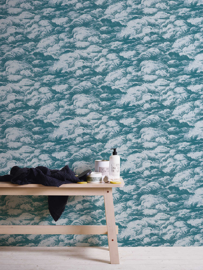 Jungle Chic Teal Wallcovering | AS Creation