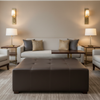 Arcadia - Arcadia Performance Vinyl Upholstered Ottoman | Architectural Fabrics