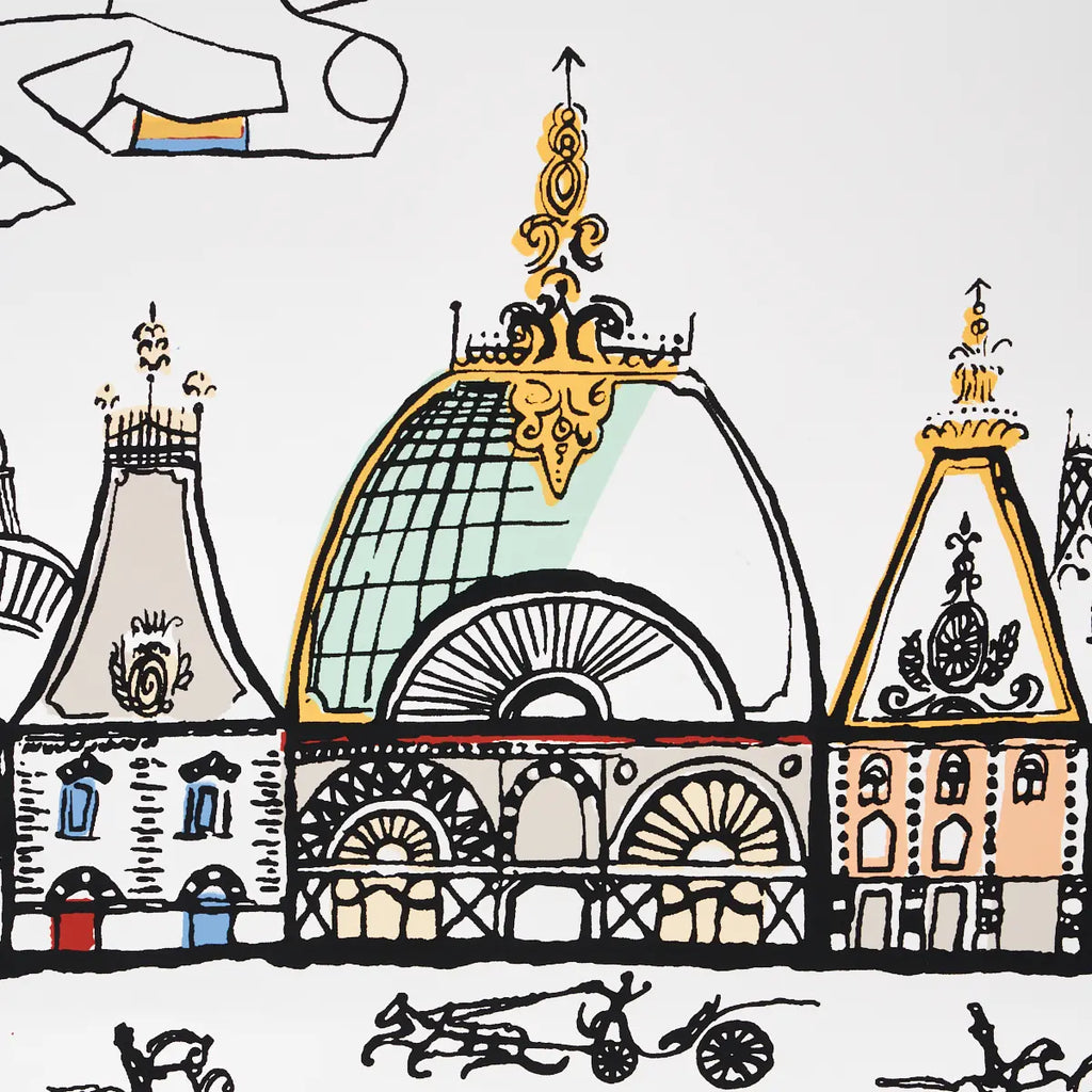 Horses - Multi On White Wallpapers