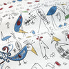 Aviary Multi On White Room Setting | Schumacher Wallpaper