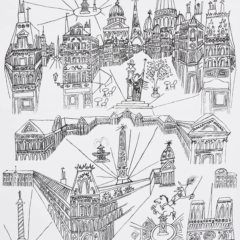 Views Of Paris - Black &amp; White Wallpapers