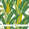 Tropical Isle - Green On White Wallpapers