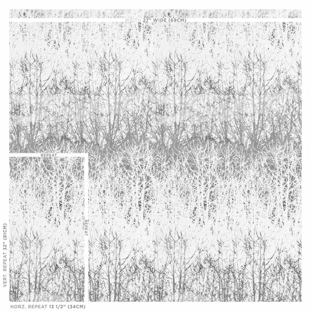 Birches - Silver Wallpapers