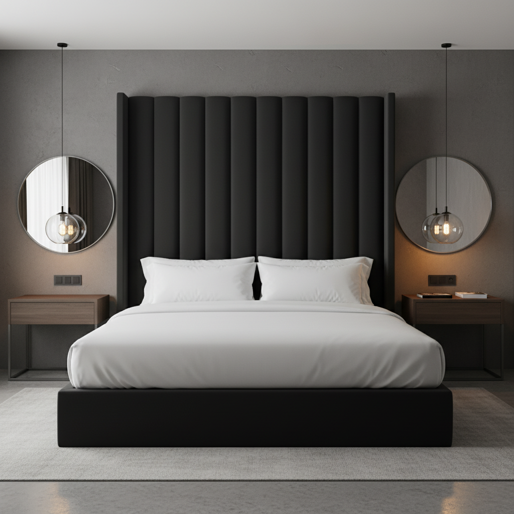 Peter Island - Pitch Upholstered Headboard | Architectural Fabrics