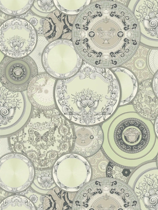 Art De La Table Green Wallcovering | Versace