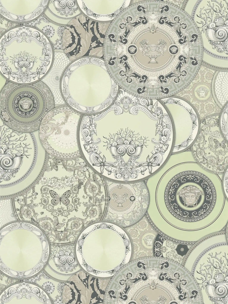 Art de la Table Green Versace Wallcovering