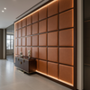 Aire Pebbled - Russet Clay Breathable Polyurethane Upholstered Wall Panel | Architectural Fabrics
