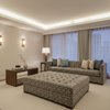 Front Royal Stone Upholstered Ottoman | Architectural Fabrics
