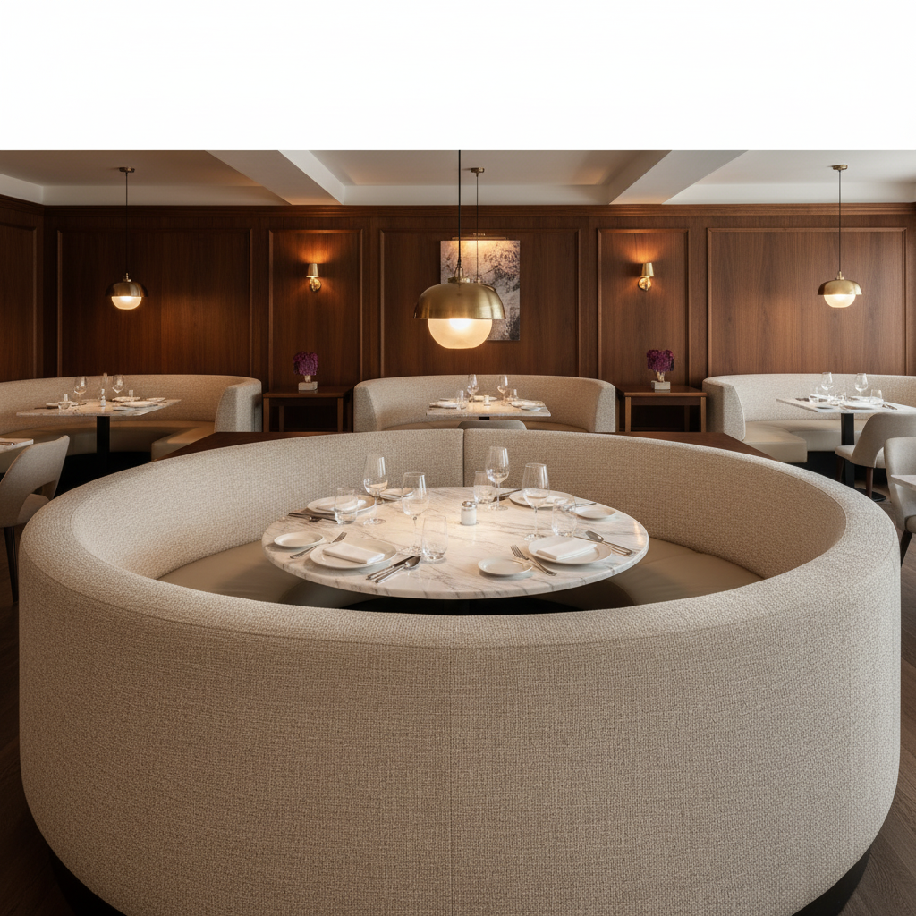 Sisal Bay - Merino Upholstered Banquette | Architectural Fabrics