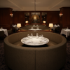 Woven Linen Texture Dark Bronze Upholstered Banquette | Architectural Fabrics