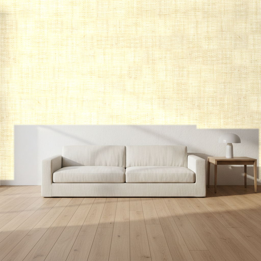 Nantucket Grasscloth Tan Wallcovering | Phillipe Romano room setting