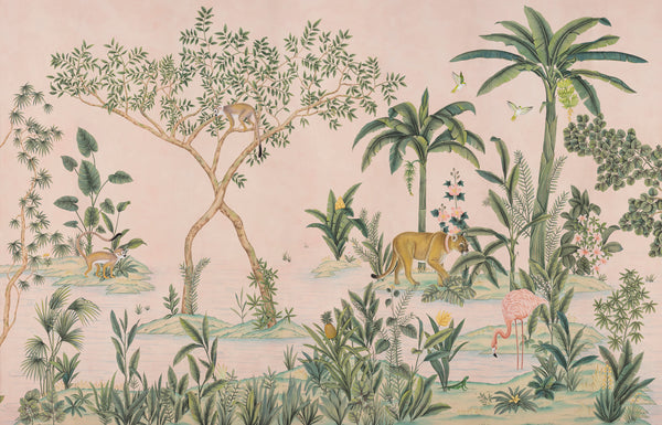 The Colony — Edo Hibiscus painted Xuan paper