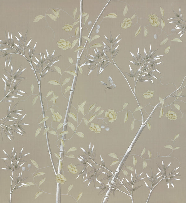 Chantilly — Lead Grey dyed silk