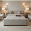 Turneffe - Icecap Upholstered Ottoman | Architectural Fabrics