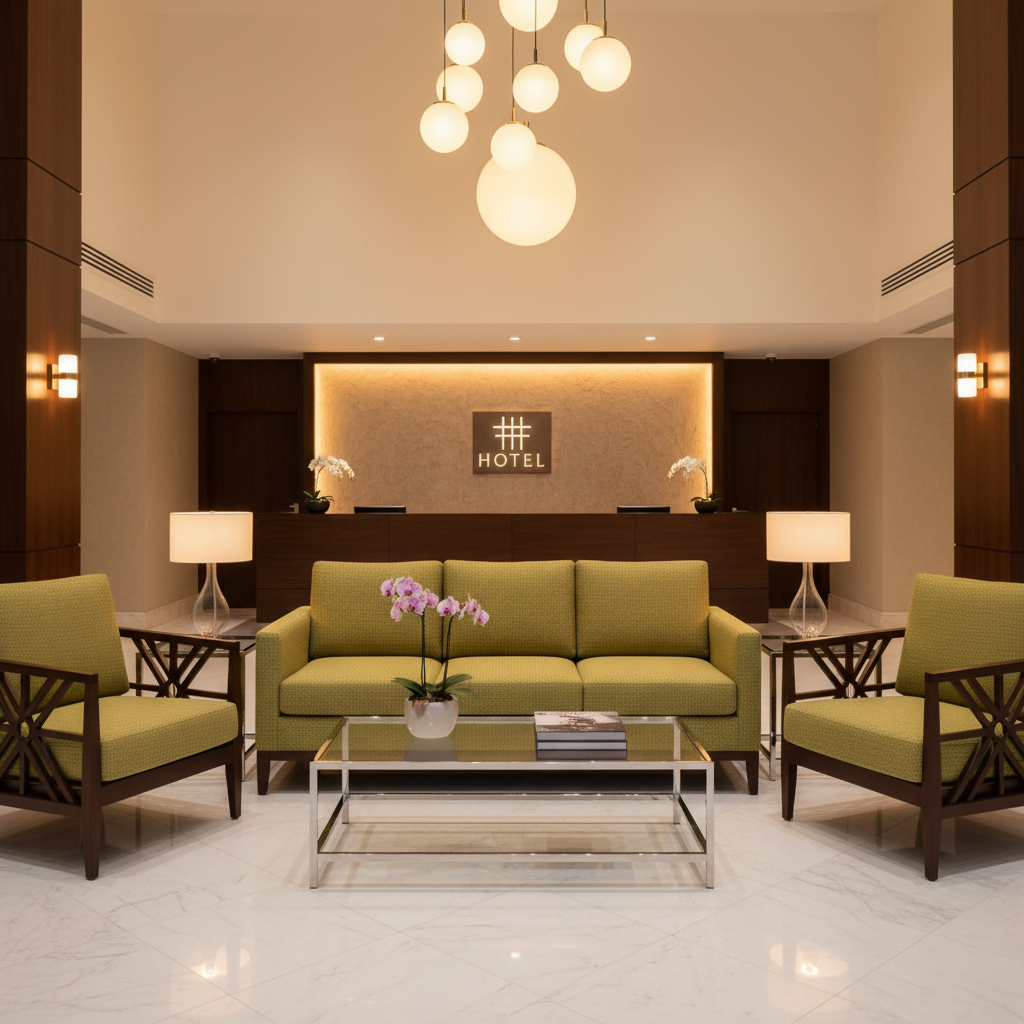 Tropical Trellis - Aloe Upholstered Sofa | Architectural Fabrics