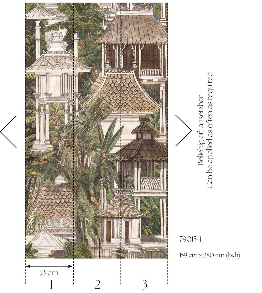 Livingwalls Design Panel Hot Spots Green Wallcovering | AS Creation