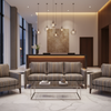 Sandy Point Stripe - Drizzle Upholstered Sofa | Architectural Fabrics