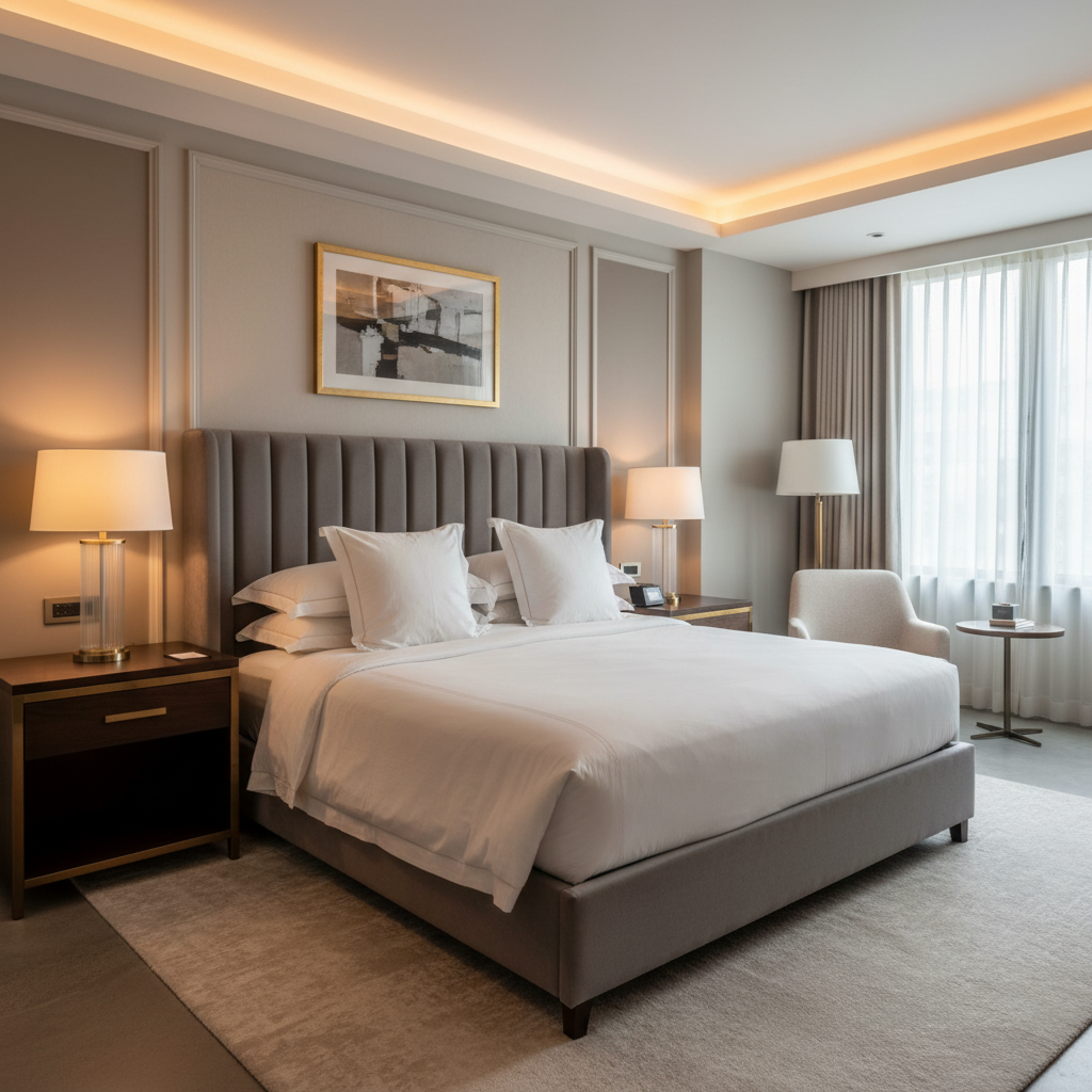 Ultrasuede  French Grey  Grey Upholstered Headboard | Ultrasuede Upholstery