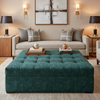 Turf Bay - Lagoon Upholstered Ottoman | Architectural Fabrics