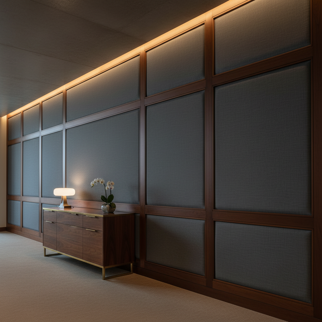 Triangle Reef - Clipper Upholstered Wall Panel | Architectural Fabrics