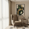 Smooth Solid Texture Muted Taupe Upholstered Chair | Architectural Fabrics