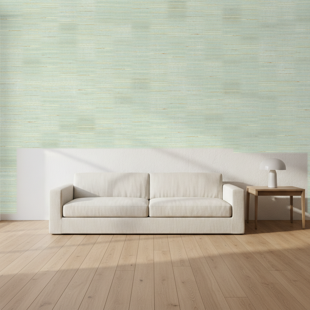 Nantucket Grasscloth Lake Forest and Sandy Shore Wallcovering | Phillipe Romano room setting