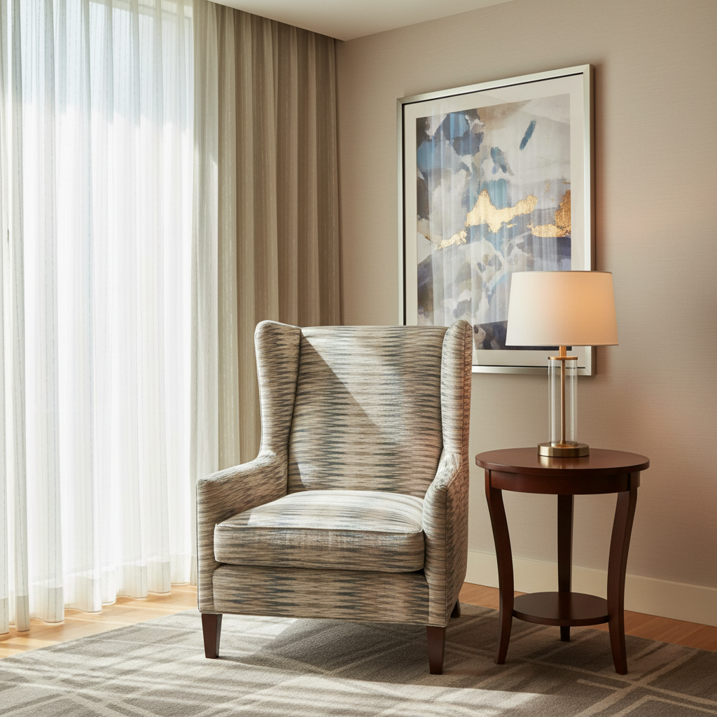 Apache - Horizon Haze Silicone Hybrid Upholstered Chair | Architectural Fabrics