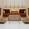 Sugar Mill Stripe - Moonbeam Upholstered Sofa | Architectural Fabrics