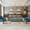 Marigot - Azure Upholstered Sofa | Architectural Fabrics