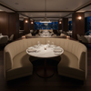 Brushed Linen Weave Natural Linen Upholstered Banquette | Architectural Fabrics