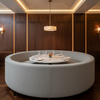 Maho Bay - Moonstone Upholstered Banquette | Architectural Fabrics