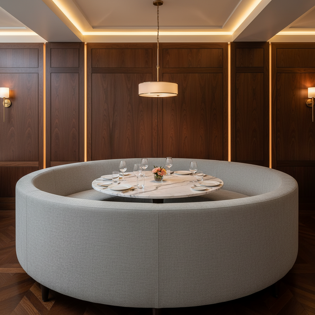 Maho Bay - Moonstone Upholstered Banquette | Architectural Fabrics