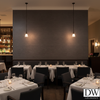 Marseilles Vinyl | Hollywood Wallcoverings - Restaurant Dining commercial room setting