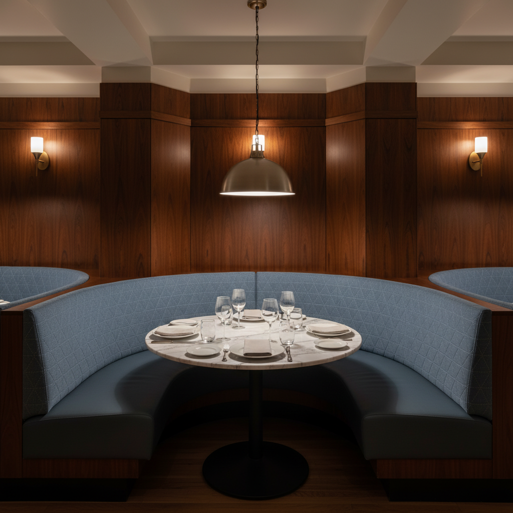 St. Barthelemy - Marlin Upholstered Banquette | Architectural Fabrics